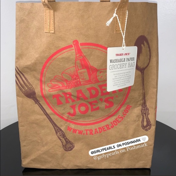 Trader Joe’s Bag Washable Reusable Paper - Picture 4 of 15